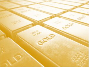 Stack of gold bullions